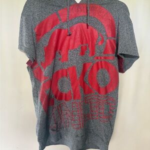 vintage Ecko Unltd Gray and Red Hoodie Size Medium Unisex